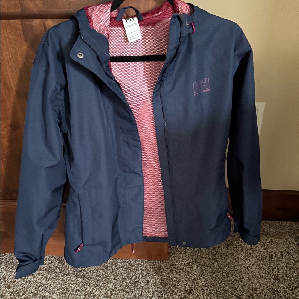 Helly Hansen Blue and Pink Ski Jacket